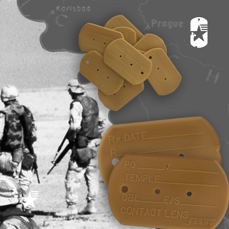 Tlumítka známek USA DOG TAGS PERSIAN GULF 90s